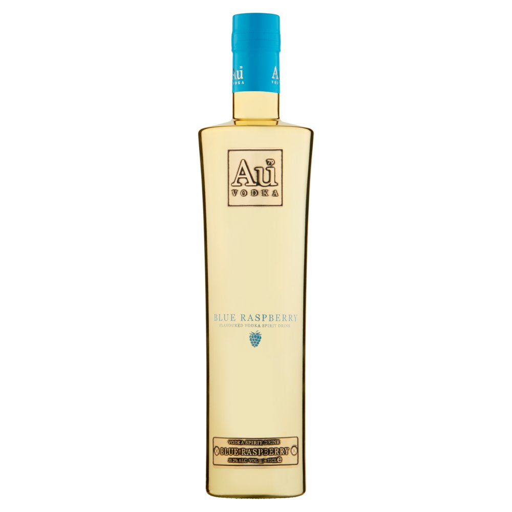 Au Vodka Blue Raspberry Flavour 70cl 35.2%