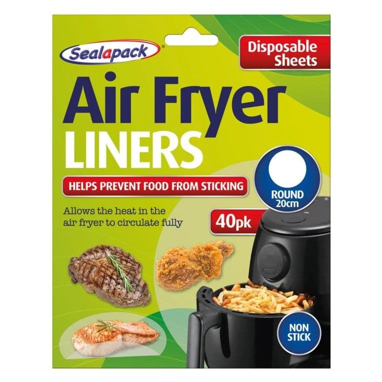 Sealapack Disposable Air Fryer Liners Round 20cm Pk 40