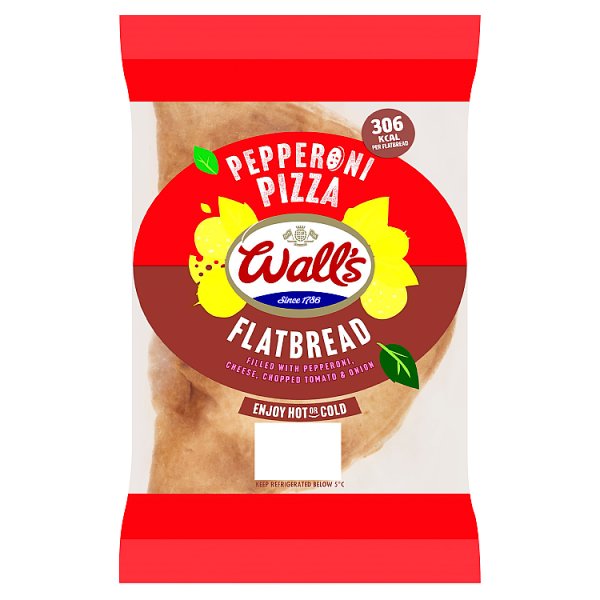 Walls Pepperoni Pizza Flatbread 120g