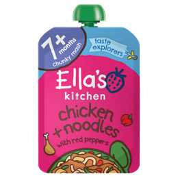 Ellas Kitchen Chicken & Noodles With Red Peppers 130g