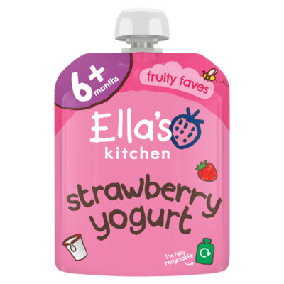 Ellas Kitchen Greek Yoghurt Strawberry 90g
