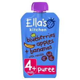 Ellas Kitchen Blueberries Apples Bananas & Vanilla 120g