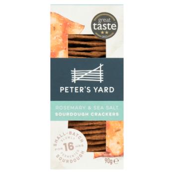 Peters Yard Rosemary & Sea Salt Sourdough Crackers 90g