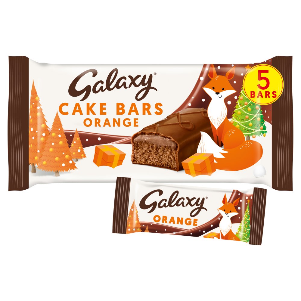 McVities Galaxy Orange Cake Bar 5pk