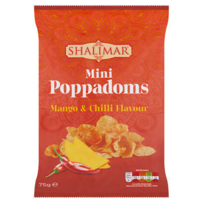 Shalimar Mango Chutney Mini Poppadoms 75g