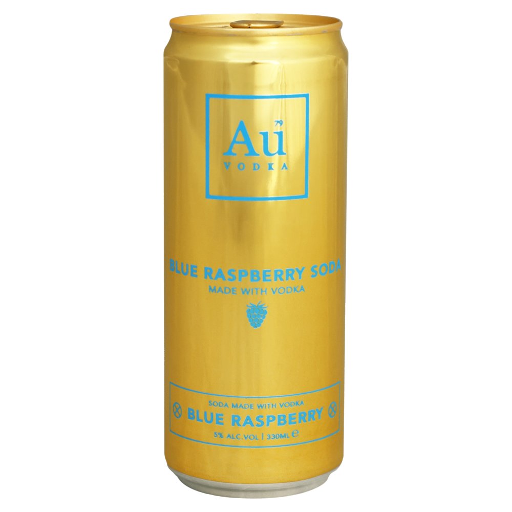 Au Vodka Blue Raspberry 330ml 5%