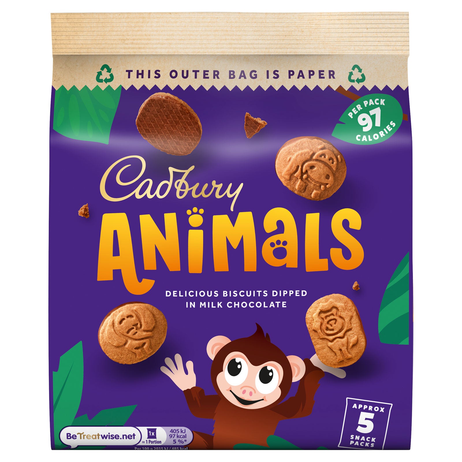 Cadbury Mini Animals 99.5g 5pk