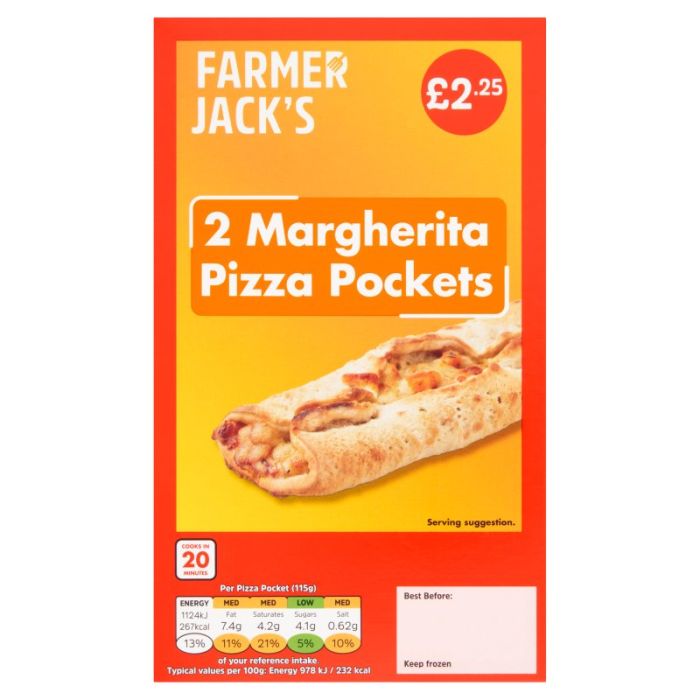 Farmer Jack's Margherita Pizza Twists 240g