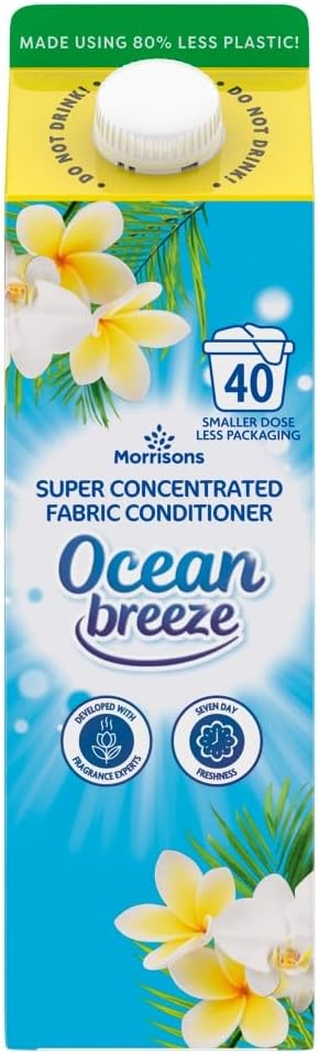 Morrisons Ocean Breeze Fabric Conditioner 40 Washes 1000ml
