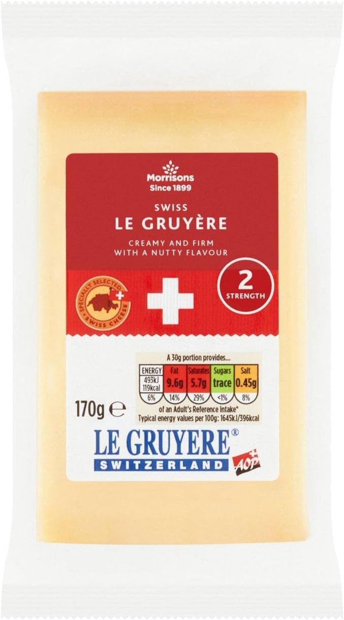 Morrisons Swiss Le Gruyere Cheese 170g