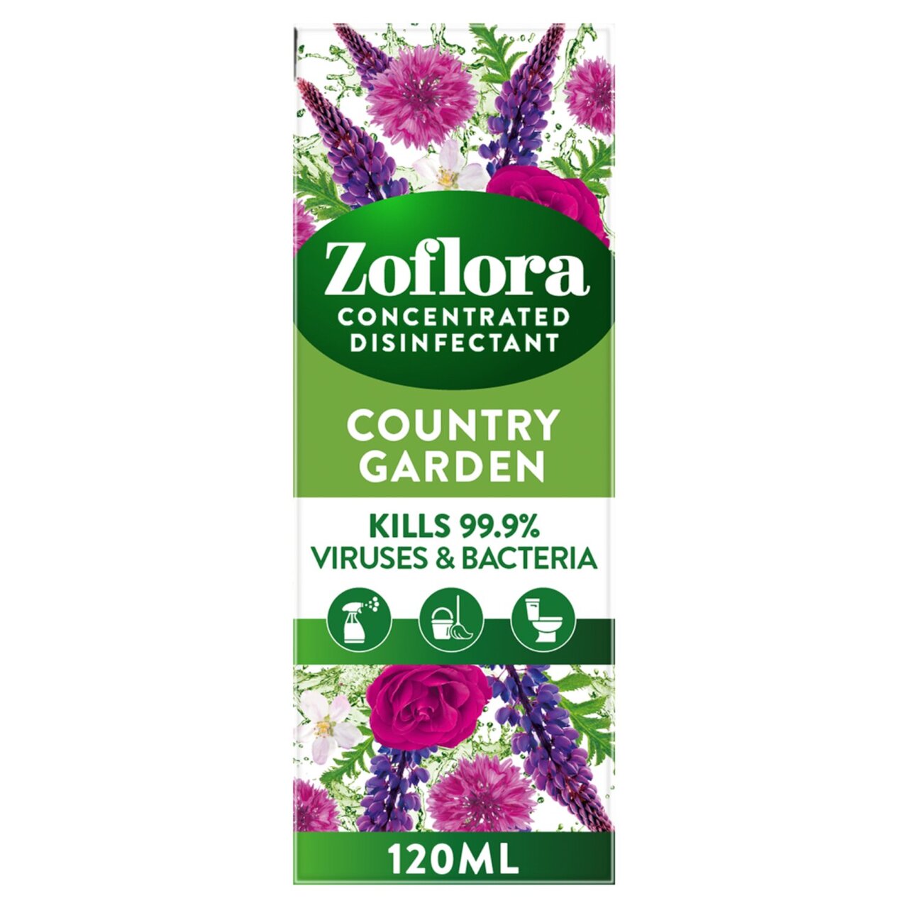 Zoflora Concentrated Multipurpose Disinfectant Country Garden 120ml
