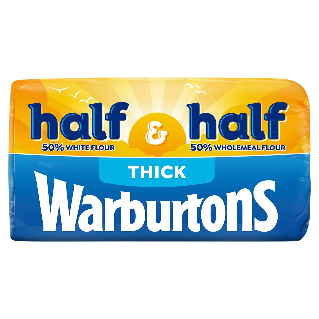 Warburtons 800g Half and Half Thick Loaf