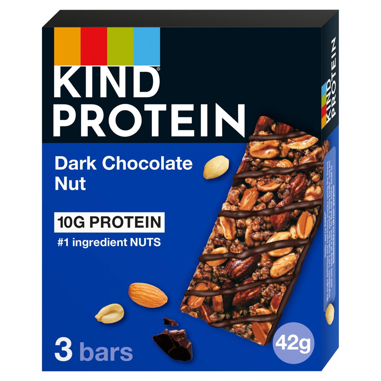 Kind Protein Dark Chocolate Nut Snack Bars 3 x 42g