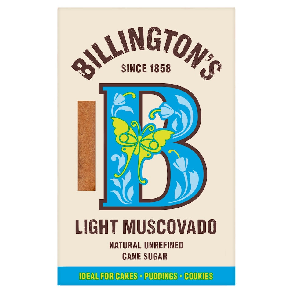 Billingtons Light Muscovado Natural Unrefined Cane Sugar 500g