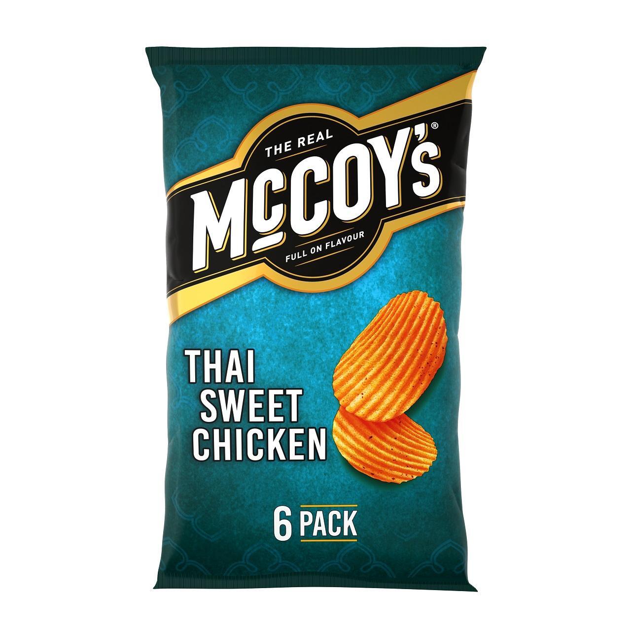 McCoys Thai Sweet Chicken Crisps 6 x 25g