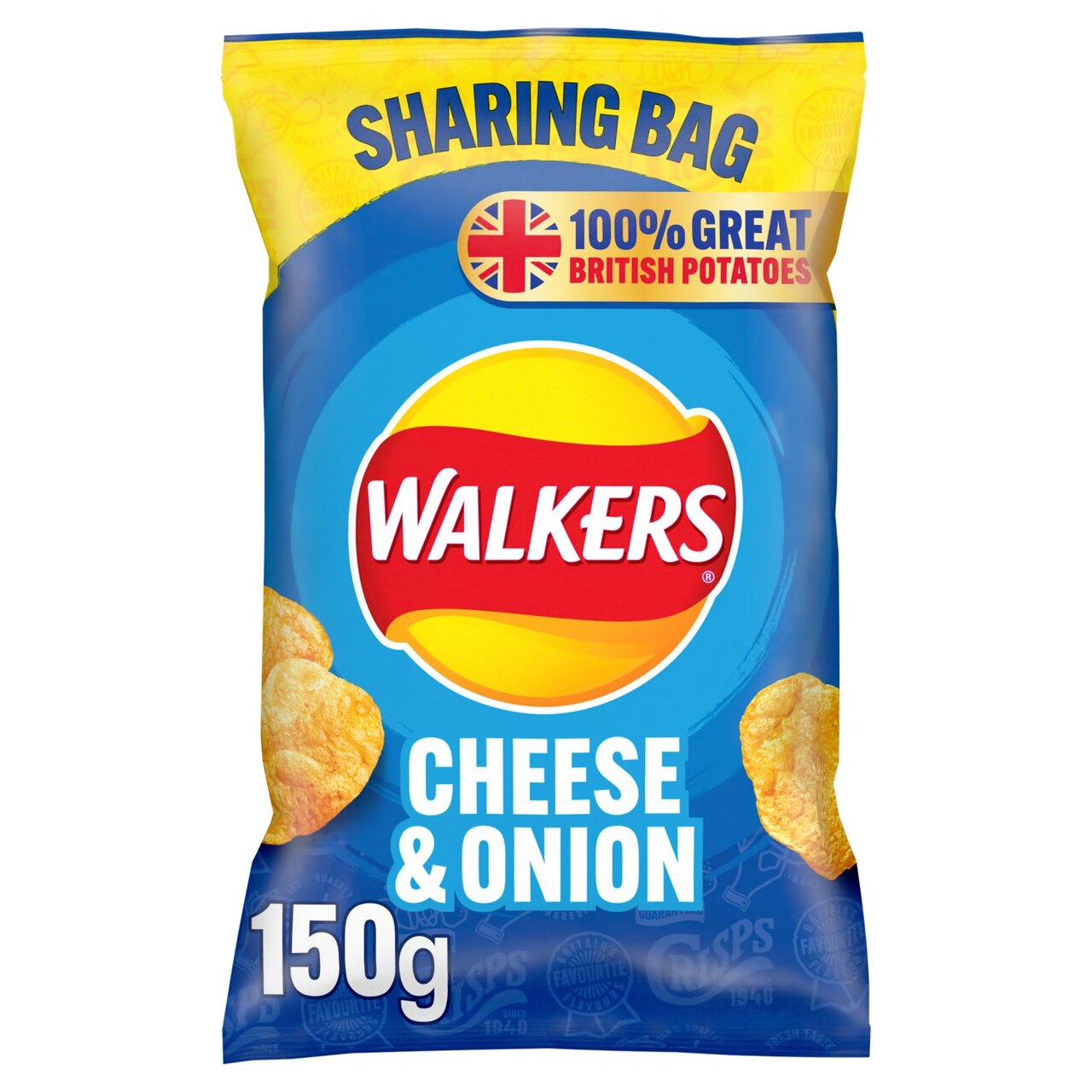 Walkers Sharing Bag Cheese & Onion 150g