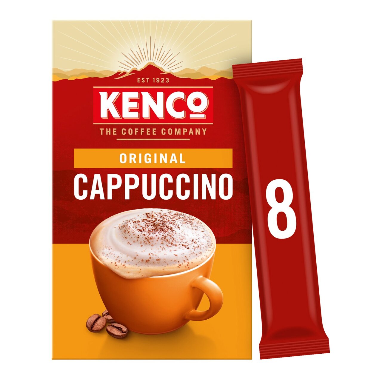 Kenco Cappuccino Sachets 118.4g 8pack