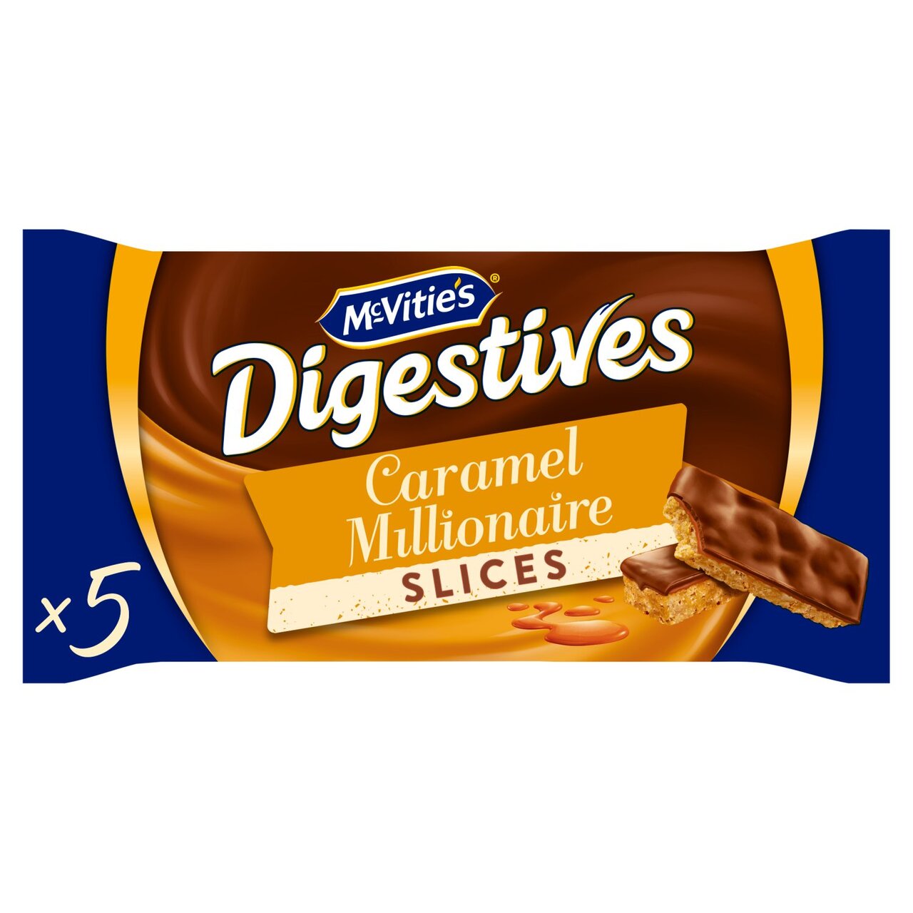 McVities 5 Digestives Caramel Slices 109.9g