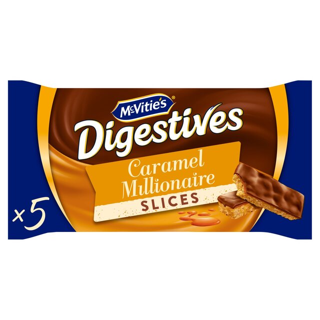 McVitites Digestive Caramel Slices 5PK PM£1.25