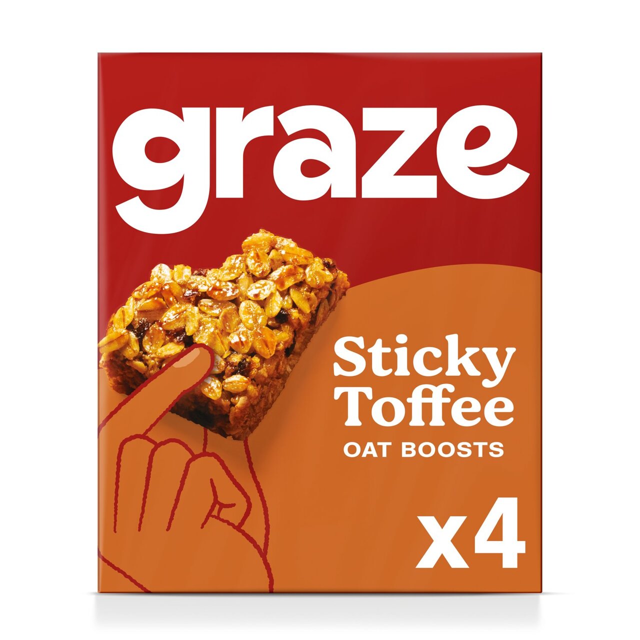 Graze Sticky Toffee Oat Boosts 30g x 4pk