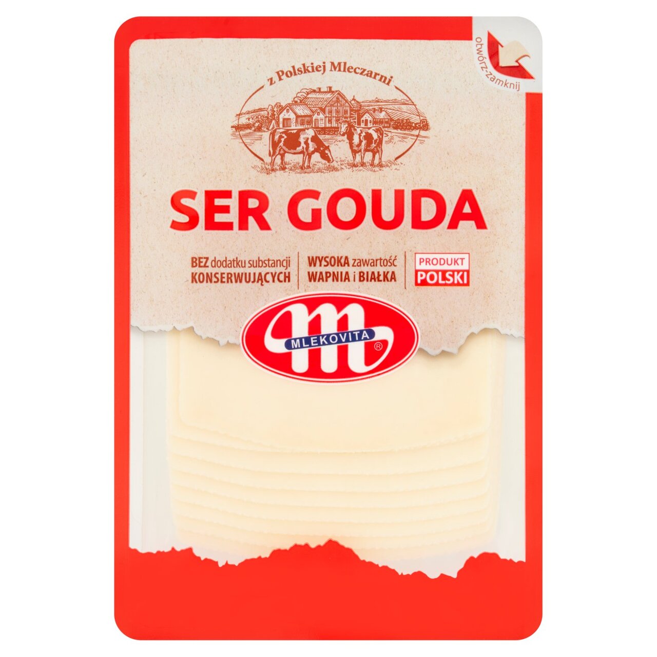 Mlekovita Gouda Natural Slices 150g