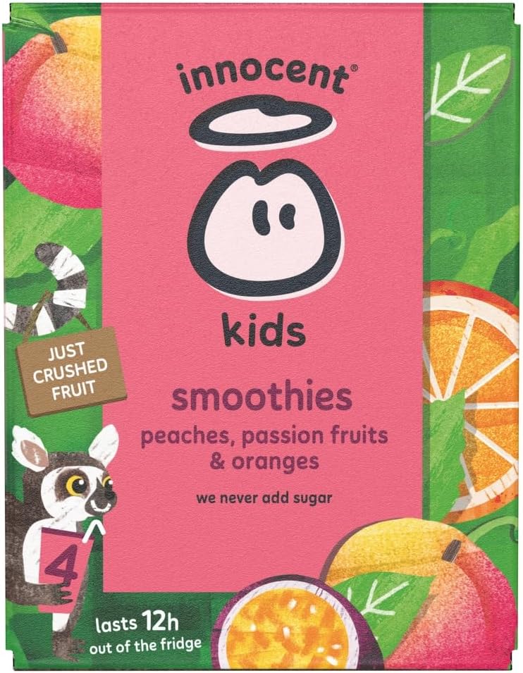 Innocent Smoothies Just For Kids Peach Passion Fruit 4 x 150ml