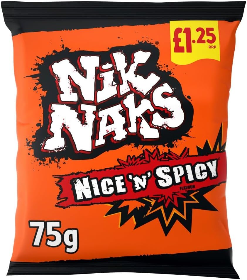 Nik Naks Nice n Spicy Crisps 75g