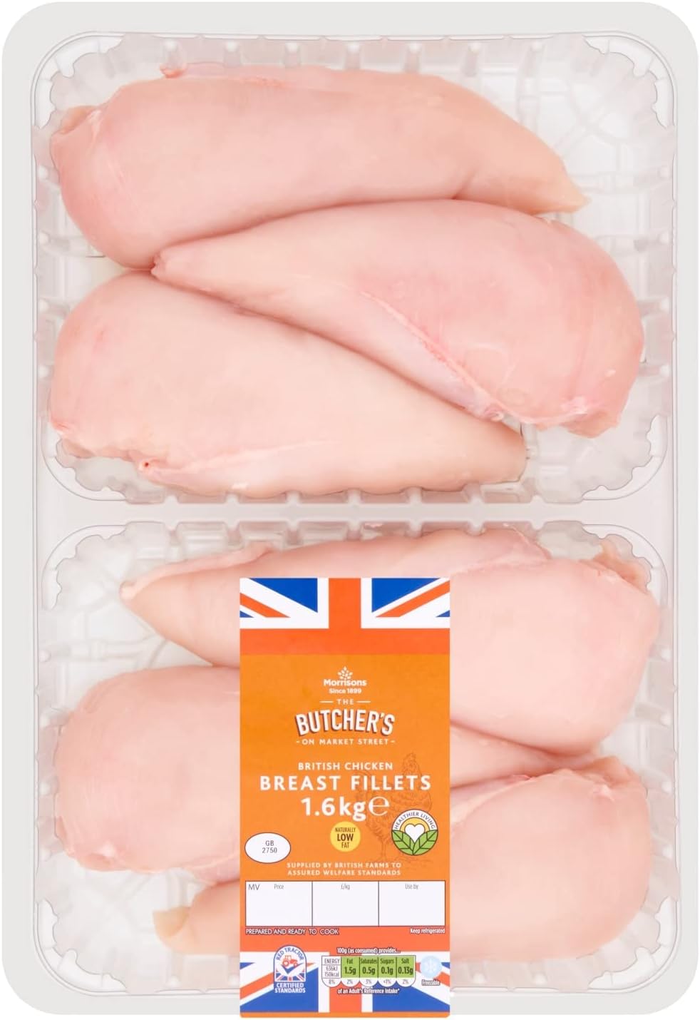 Morrisons British Chicken Fillets 1.6kg