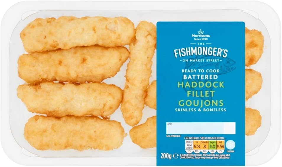 Morrisons Battered Haddock Goujons 200g