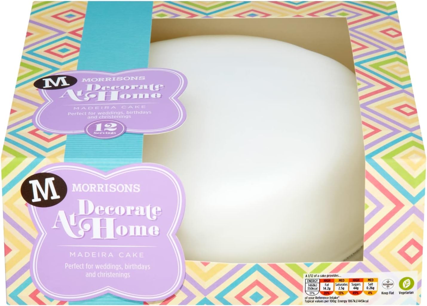 Morrisons Decorate At Home Maderia Cake 950g