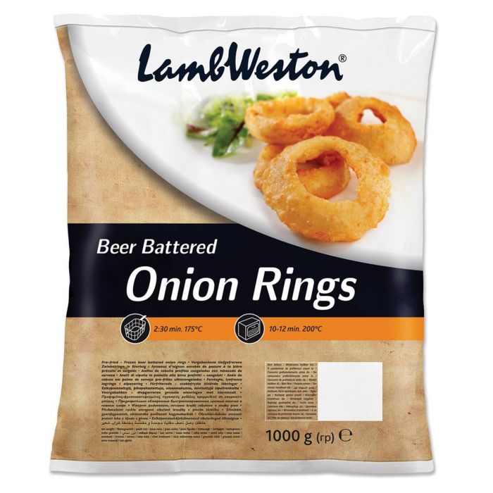 LW Beer Battered Onion Rings 1kg