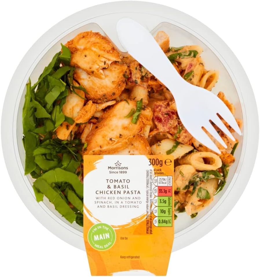 Morrisons Tomato Basil Chicken Loaded Pasta 300g