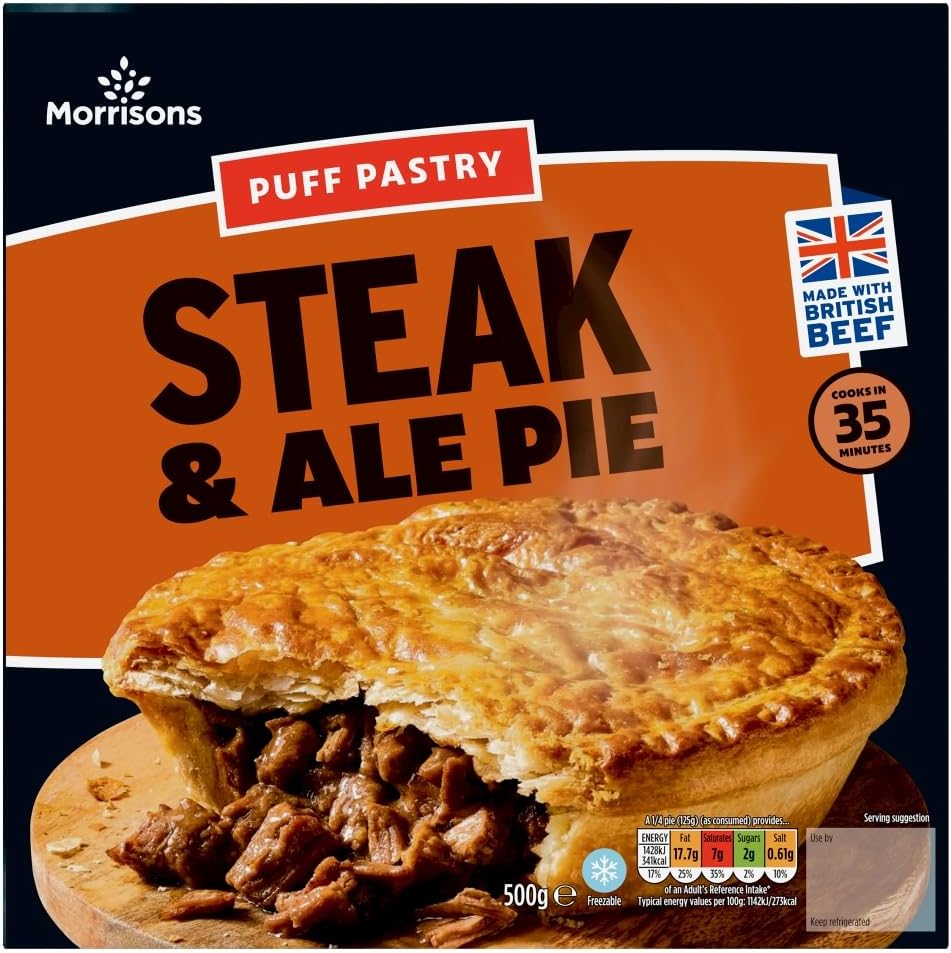 Morrisons Steak & Ale Pie 500g