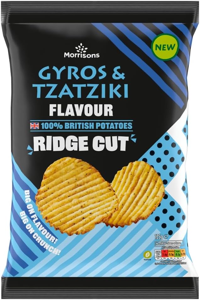 Morrisons Tzatziki Ridge Crisps 125g