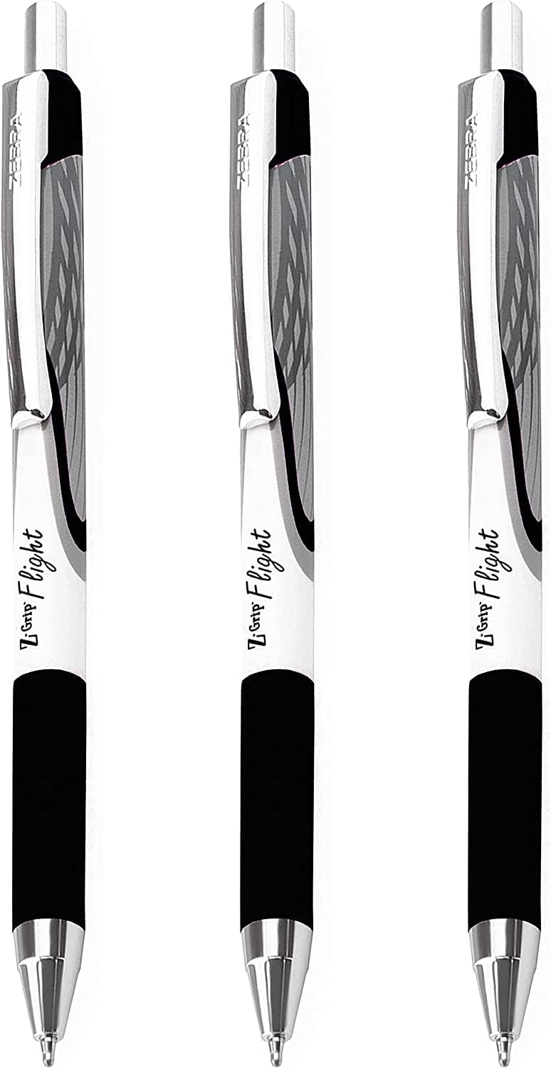 Zebra Classic Ballpoint Black Pen 3pk [012]
