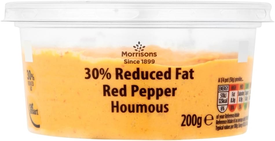 Morrisons Reduced Fat Red Pepper Houmous 200g [043]