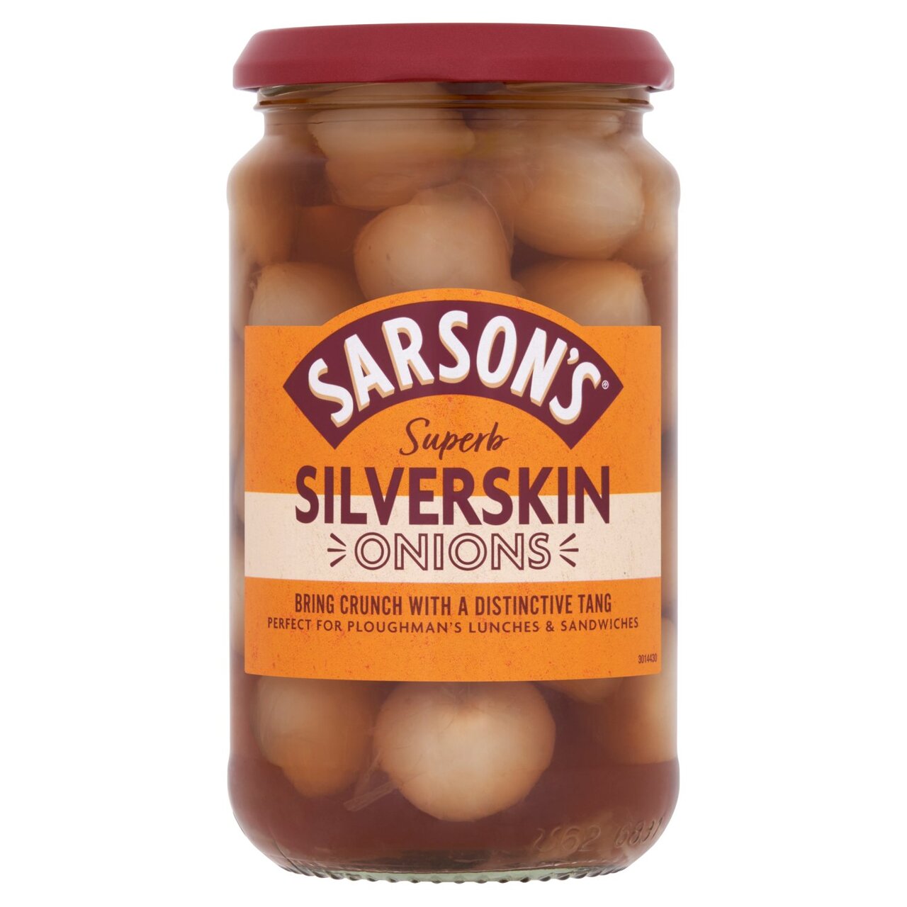 Sarsons Medium Silverskin Pickled Onion 460g
