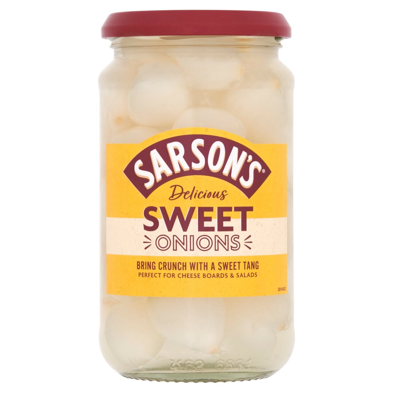 Sarsons Sweet Silverskin Onions 460g