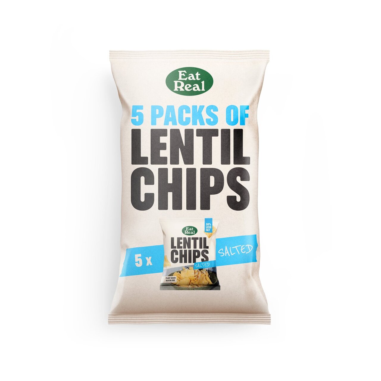 Eat Real Sea Salt Lentil Chips 5 x 18g