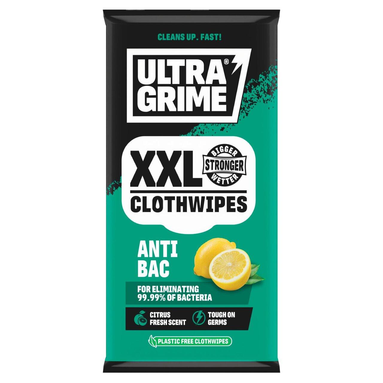 Ultragrime XXL Clothwipes Anti Bacterial 20pk
