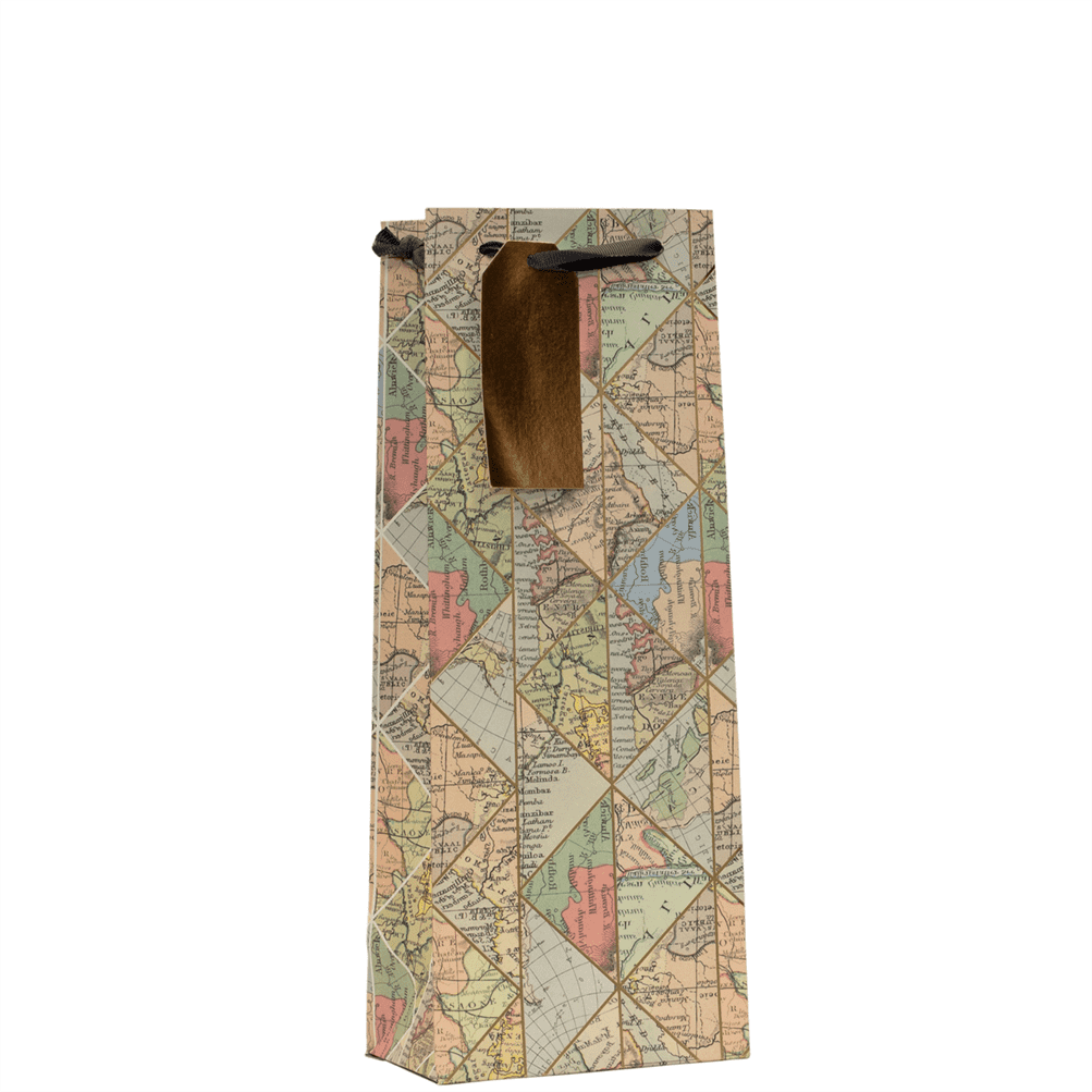 Gift Bag Bottle Olde Map