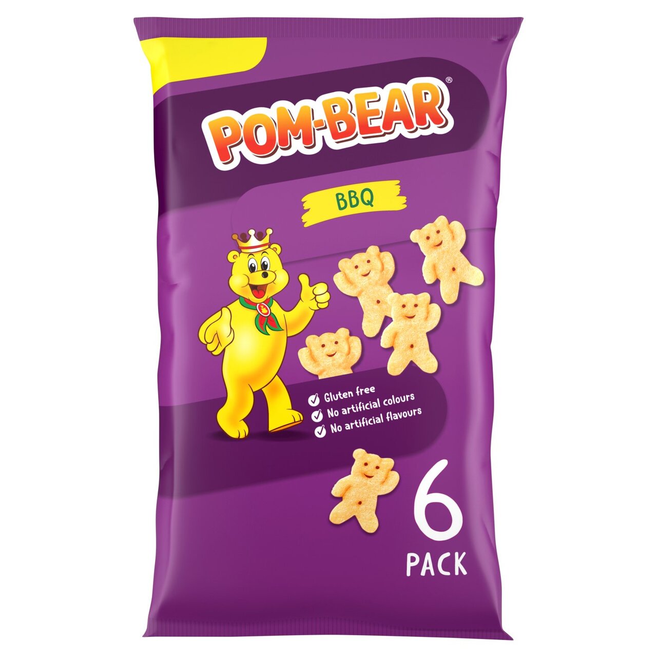 Pom Bear BBQ Crisps 6 x 13g