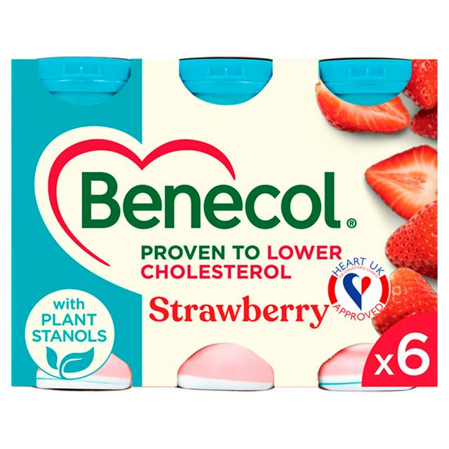 Benecol Strawberry Yogurt Drink 6 x 67.5g