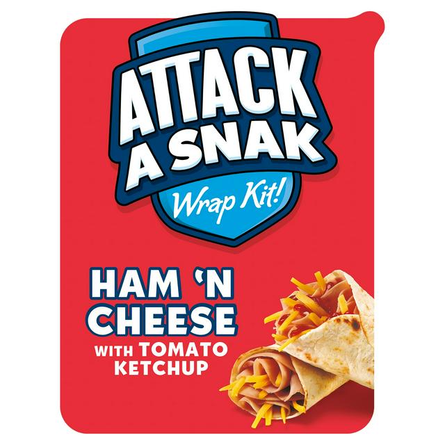Attack A Snak Ham & Cheese Wrap Kit 86g
