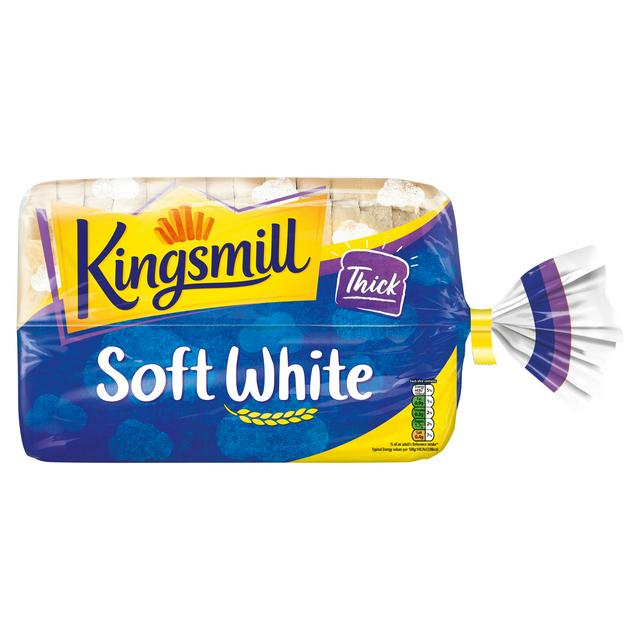 Kingsmill Soft White Thick Sliced Loaf 800g