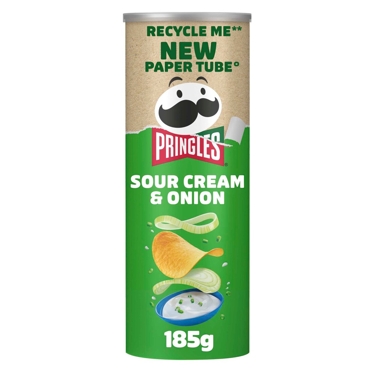 Pringles Sour Cream & Onion Crisps 185g [060]