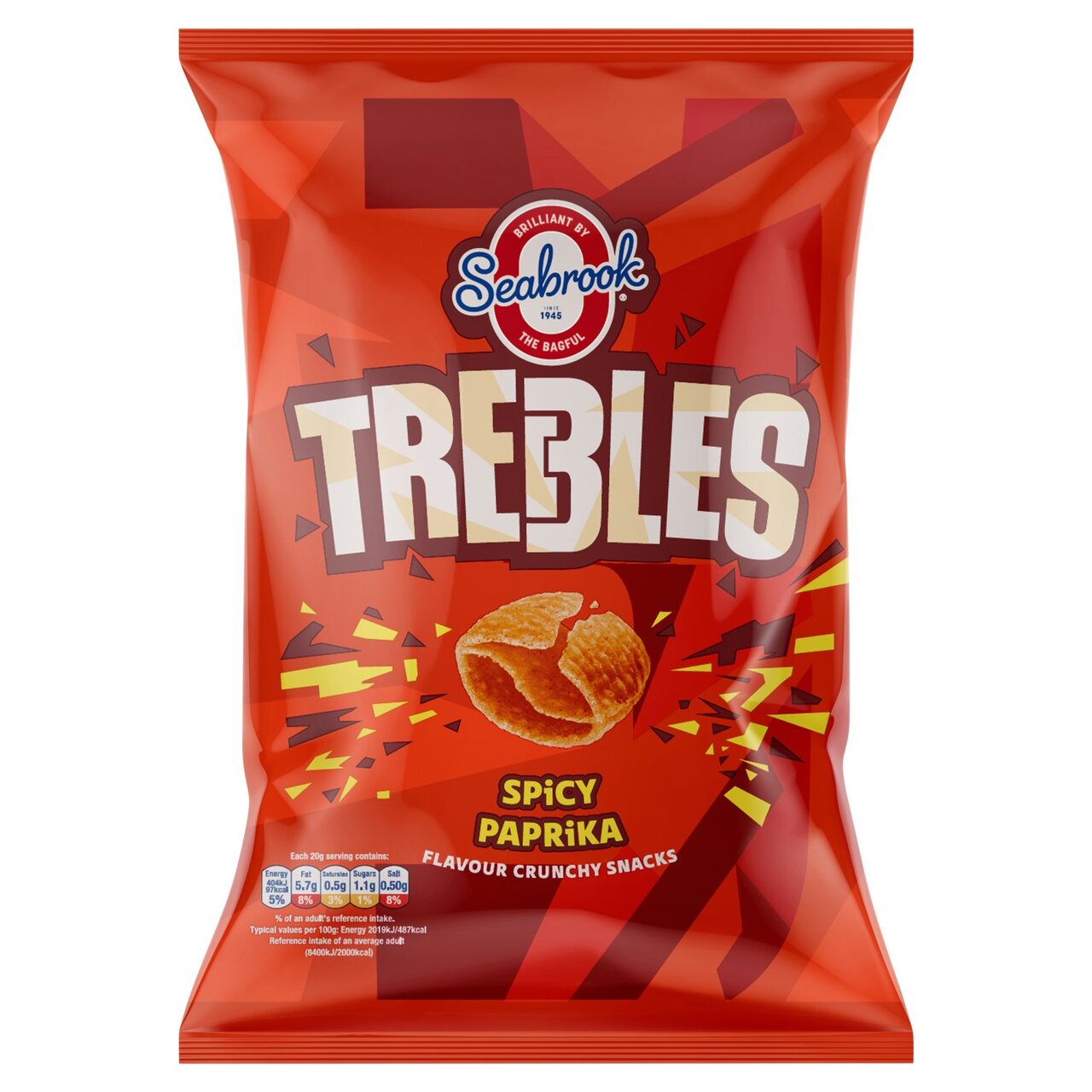 Seabrook Trebles Spicy Paprika 120g