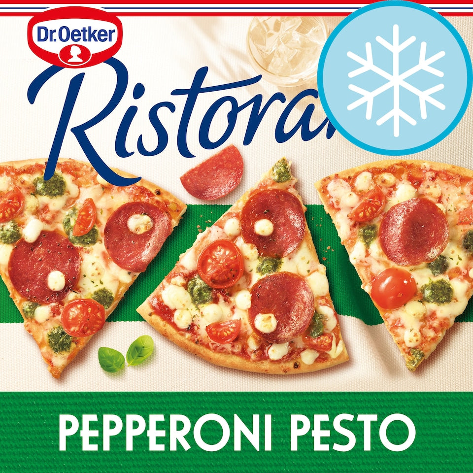 Dr Oetker Ristorante Pepperoni Mozzarella & Pesto Pizza 360g