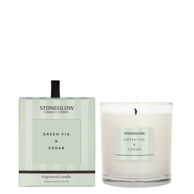 Stoneglow Candle, Green Fig & Cedar