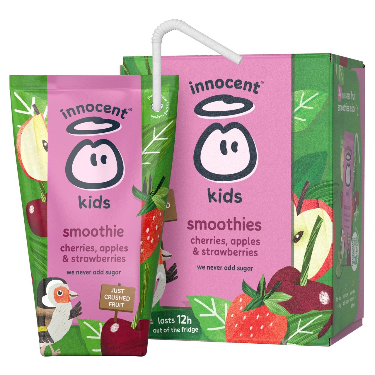 Innocent Kids Cherry & Strawberry 4 x 150ml